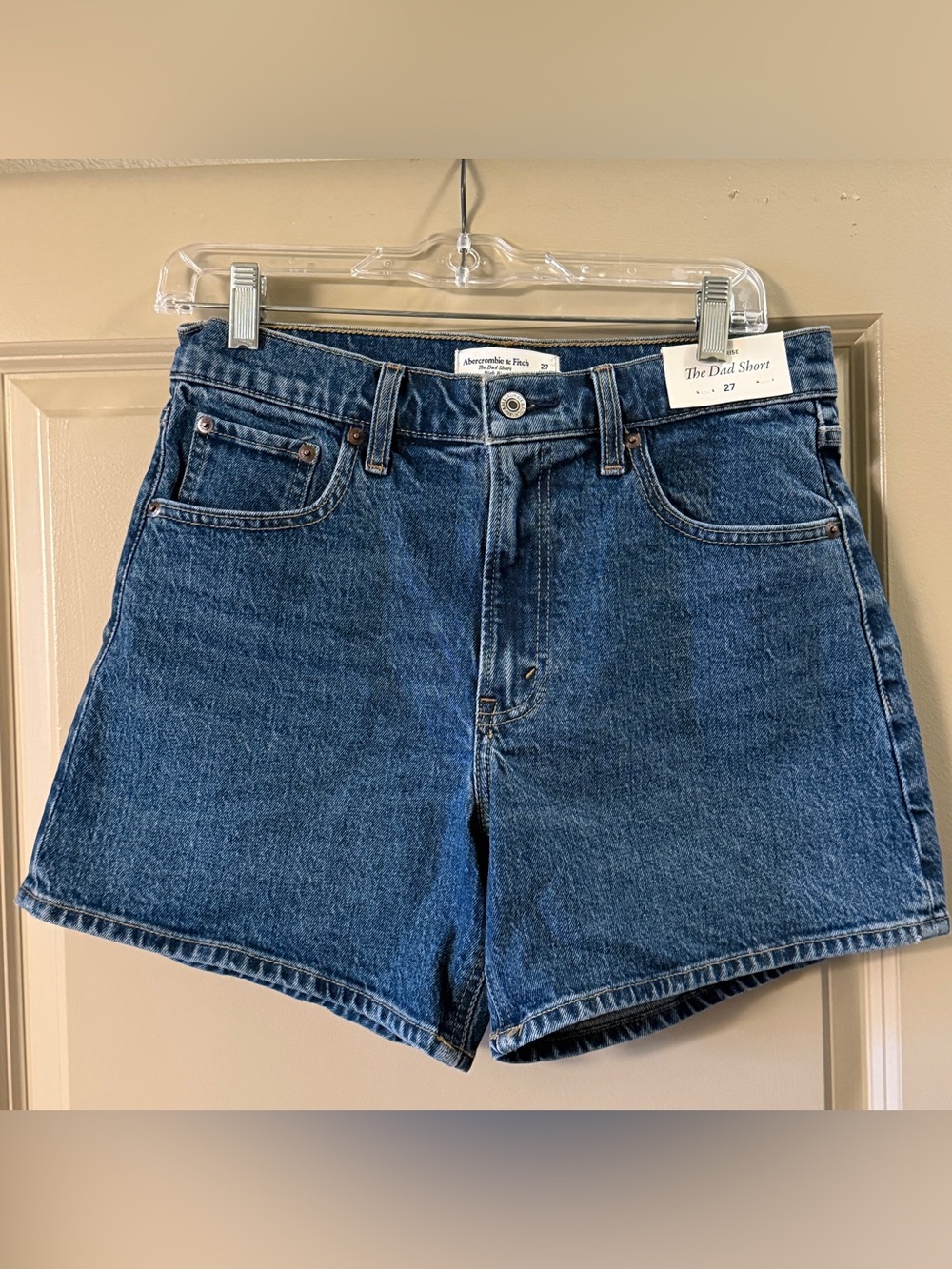 Abercrombie & Fitch Dark Blue Denim Jean Shorts